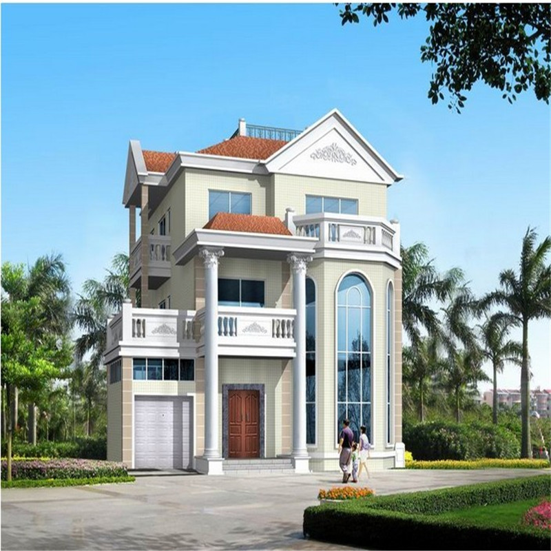 Sound Proof Light Gauge Steel House / Light Steel Structure House For Residence