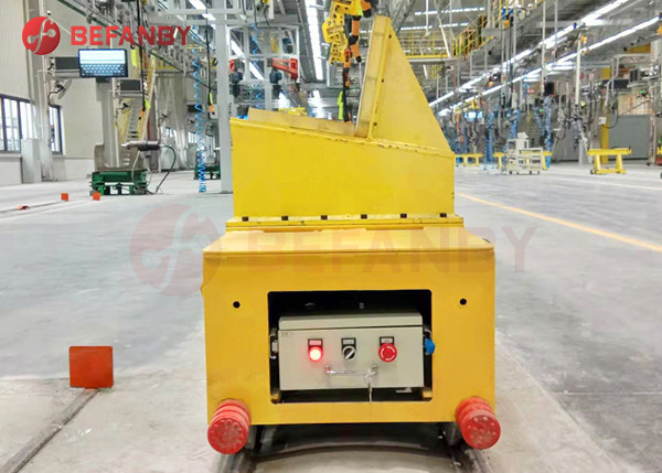 Curved Track Rail power Platform Transfer Trolley 2 Ton