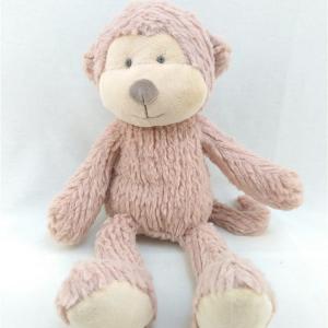  Customized Embroidery Logo Super Soft Plush Toy Cute Kids Stuffed Monkey Toy Manufactures