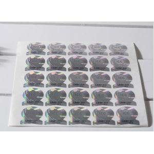 Color - Changing Silver Security Hologram Sticker With Scratch Off Code