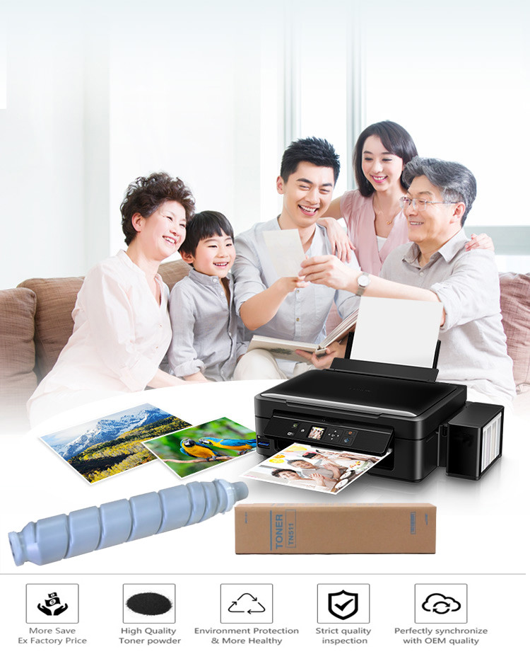 Konica TN511 Black 024M Copier Toner Cartridge For Bizhub 360 / 420 , OEM Capacity