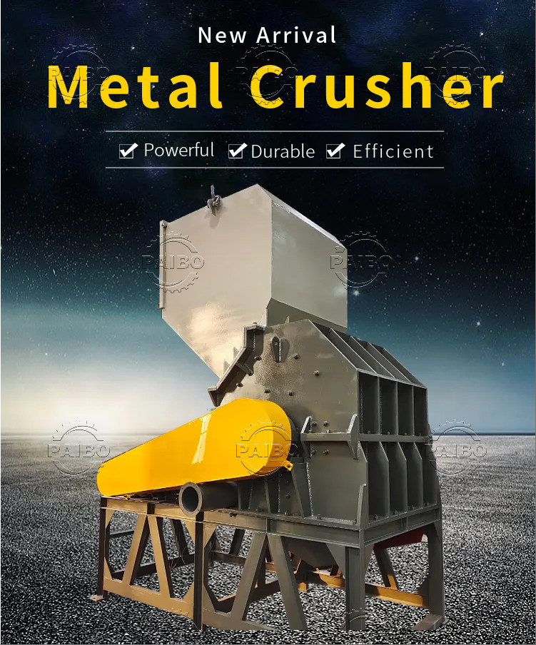2025 Hammer Mill Crusher Metal Shredder Steel Plant Cutter For Industrial Scrap Recycling Waste