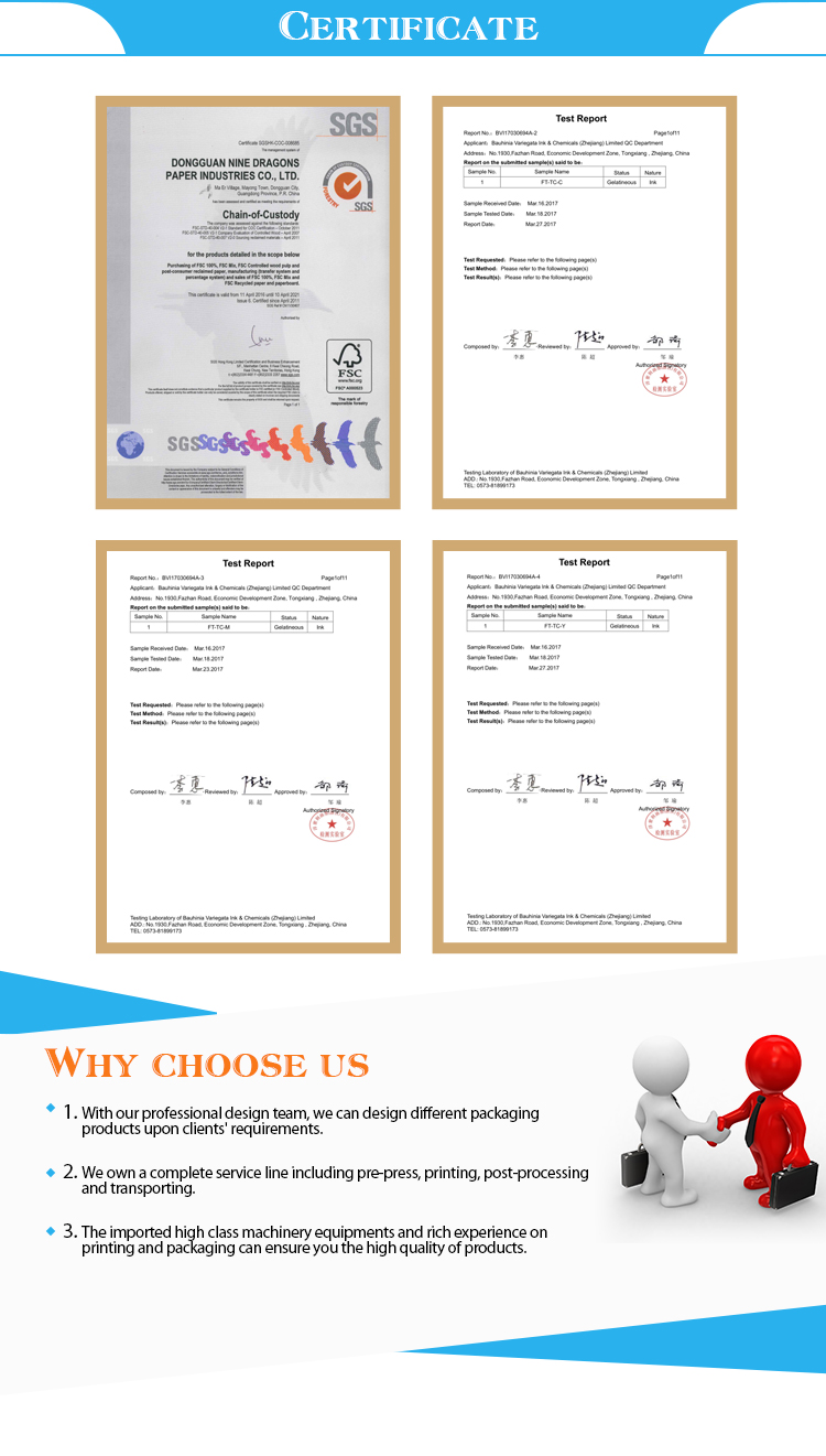 Corrugated Board Customized Printed Service Hot Stamping Finish by Dongguan Dekun Printing
