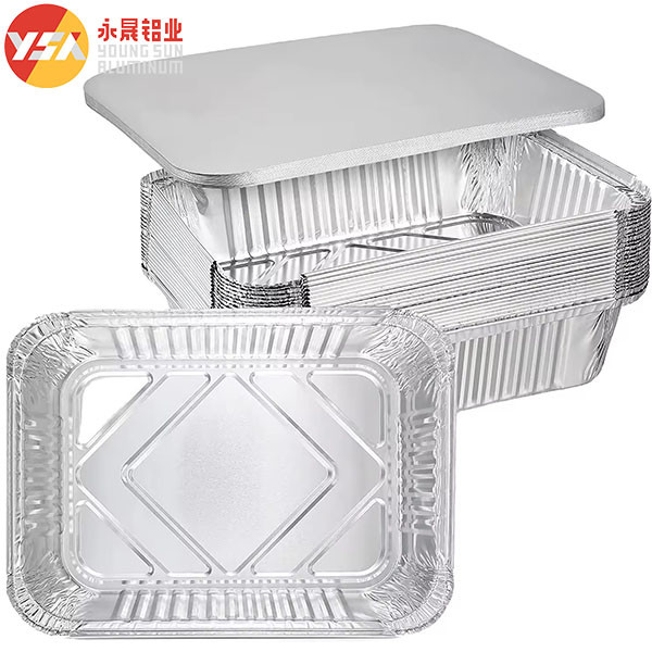 Aluminum Take Out Containers 450ml 500ml 750ml Foil Tin Trays Aluminium To Go Containers