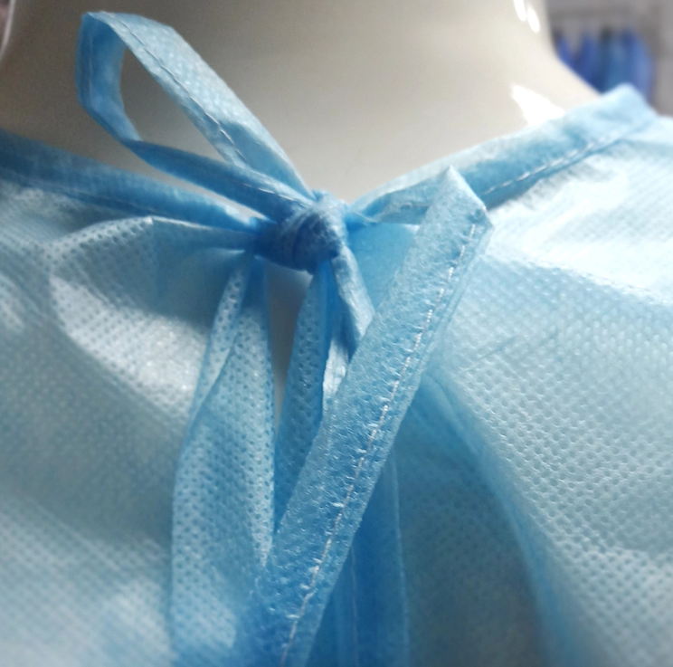 SGS Medical Isolation Gowns , Non Woven Patient Gown Class II