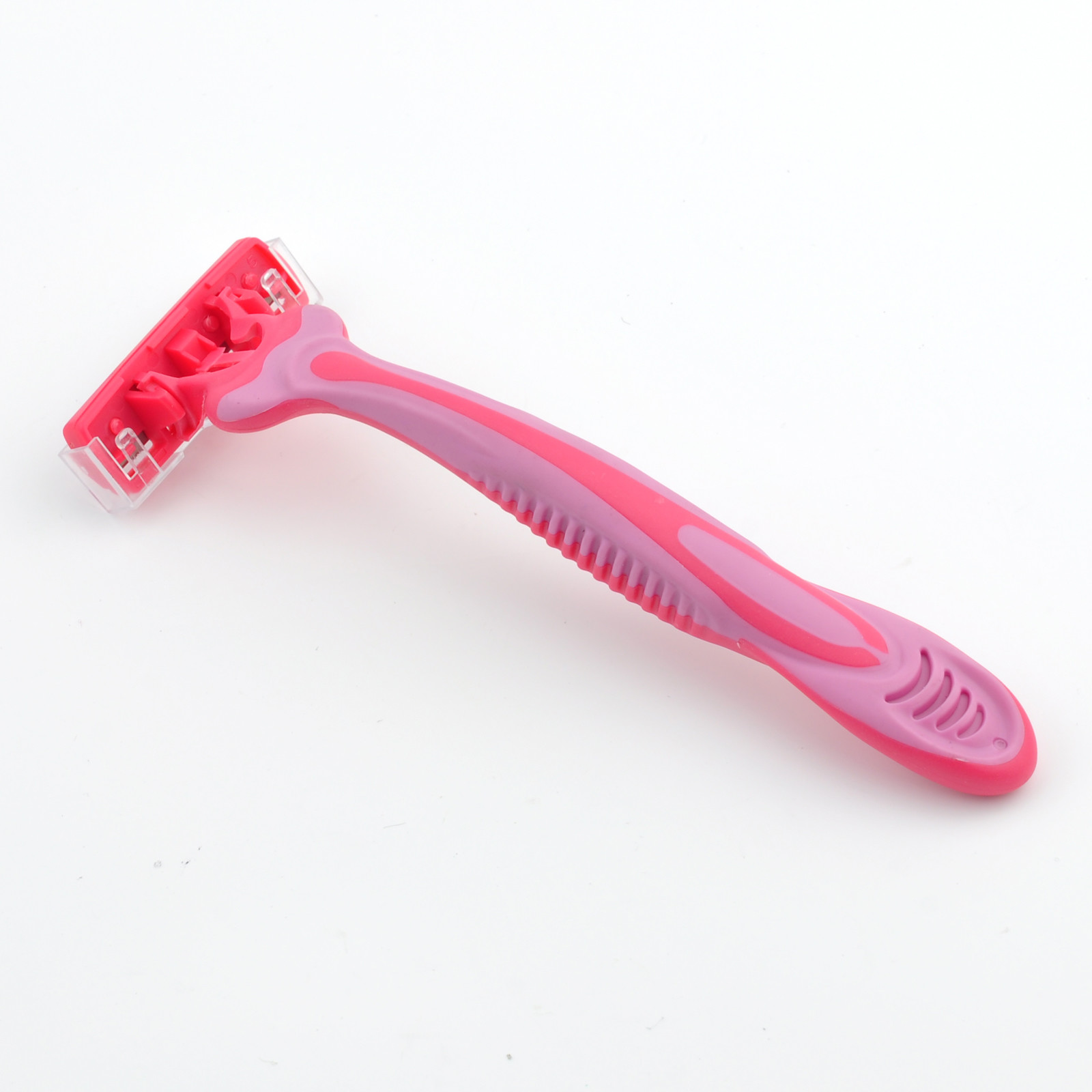 China Factory Supply Custom Color Rubber Handle Disposable Safety Razor