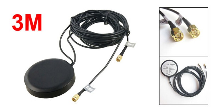 GPS/GSM Rugged Puck Combo Antenna with ts9 Jack Connector and Durable Construction