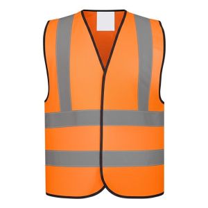High Visibility Reflective Safety Vest with EN471 Class2 Reflective Tape and 2