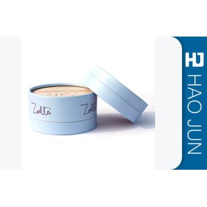 Recyclable Cosmetic Paper Boxes With Lids , Small Round Tubes For Brusher