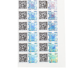 Printable Custom Hologram Stickers Fade Resistance Waterproof 3D Holographic Labels