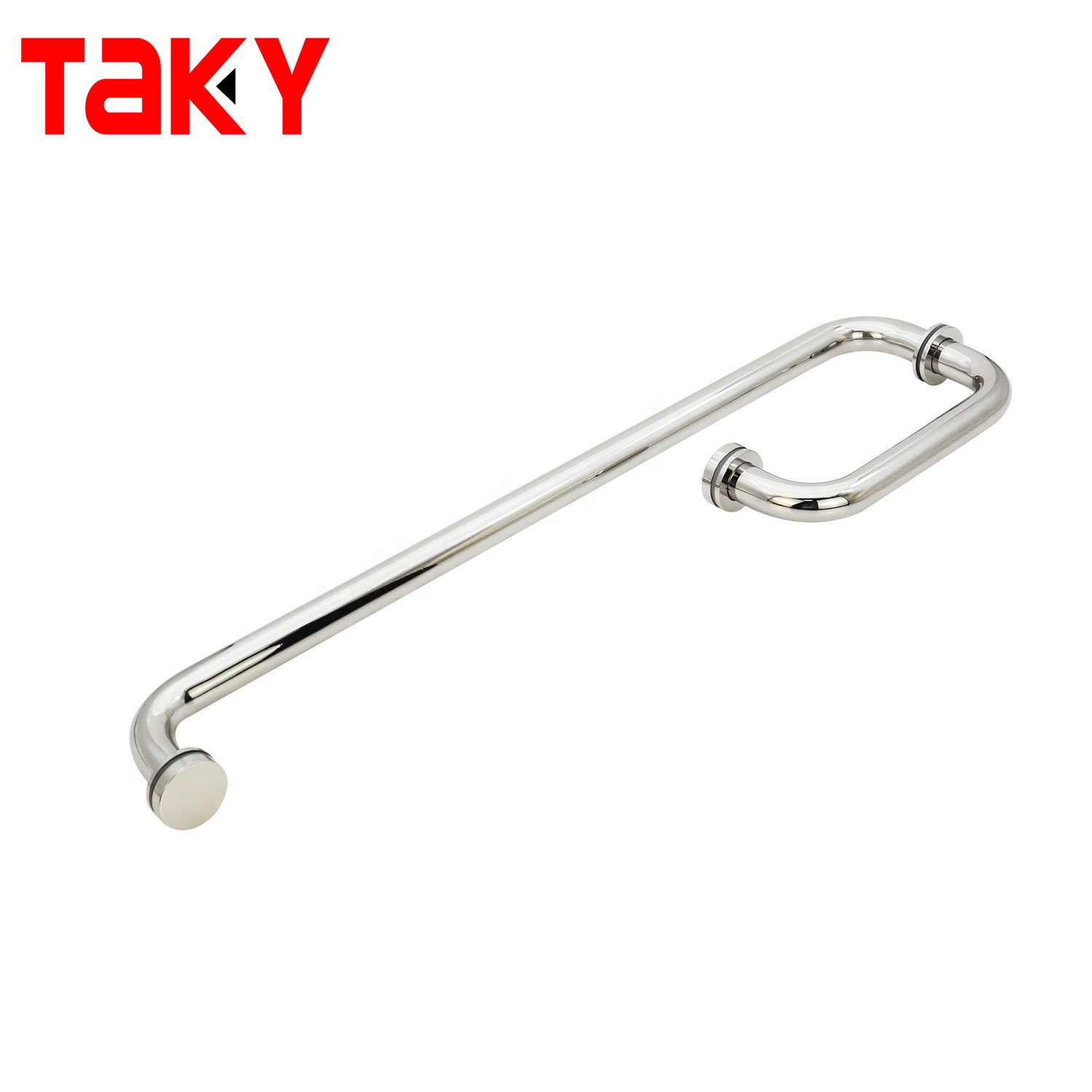 TK-C040 Round Stainless Steel Shower Room Glass Push Pull Handle with Polish Finish