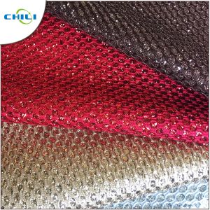 China Shoes Application Glitter Leather Fabric Artificial Custom Printed on sale