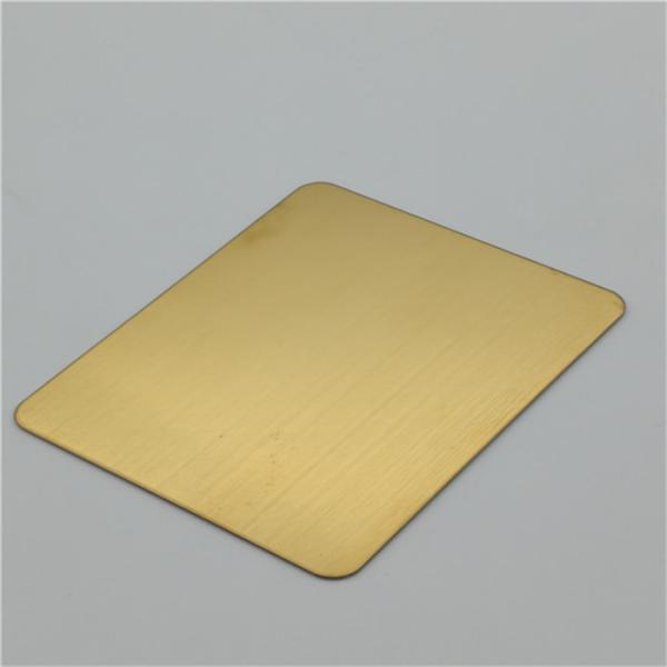 China stainless steel sheet sus304 gold color mirror finish decoration steel