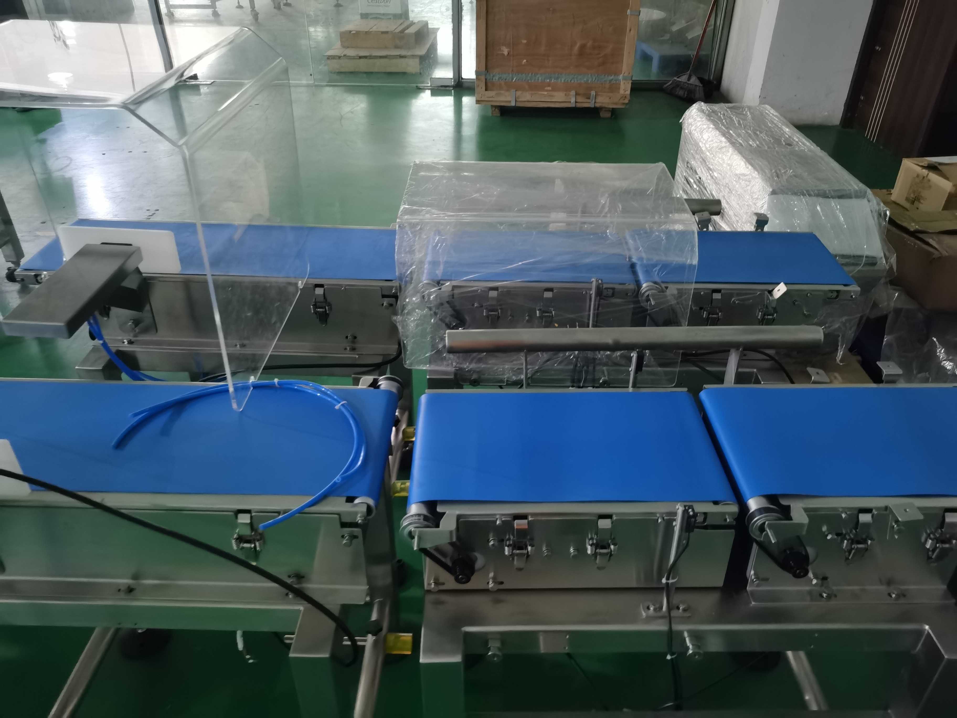 Stainless Steel Online Checkweigher Machine Waterproof 10KG