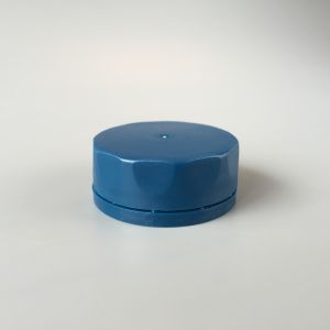 Blue PE 42mm Tamper Evident Caps For Bottles Pilfer Proof