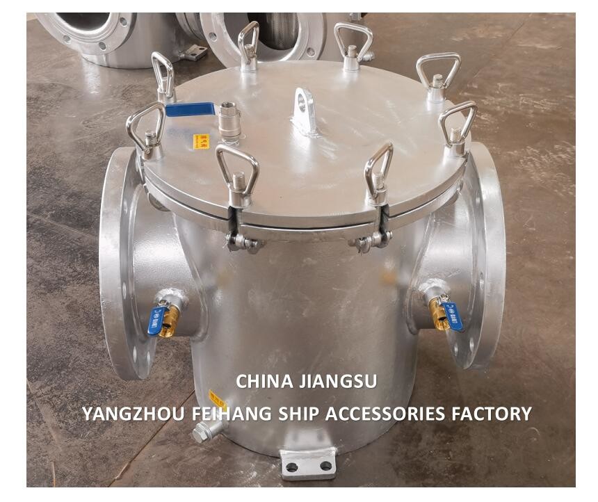 Main Engine Sea Water Strainer Szie-8"-Dn200 Carbon Steel Body Stainless Steel Filter
