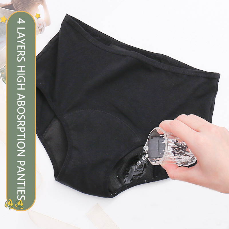 Nylon High Absorbency Period Pants Heavy Flow Tunmmy Control 4 Layer Underwear