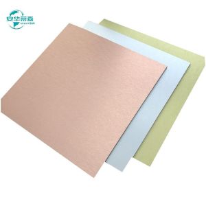 China 2440mm Length High Gloss Brushed Aluminium Composite Sheet For Construction on sale
