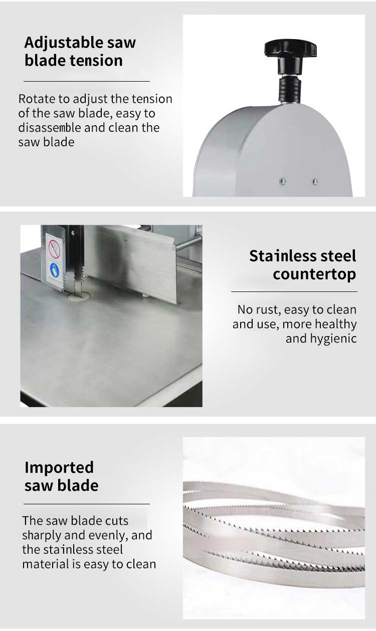 Fresh Frozen Commercial Meat Cutting Machine Made Easy With Stainless Steel Body Material