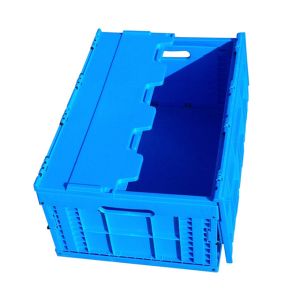 plastic collapsible crate plastic stackable crates folding boxs with lids