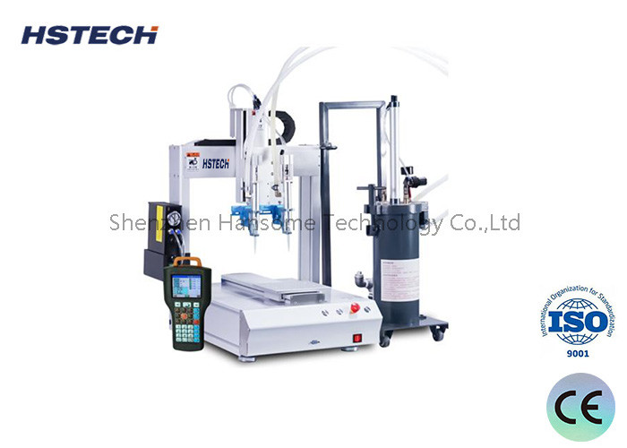 Advanced Four-Workstation LED Bulb Glue Dispensing Machine with Intelligent Workpiece Detection