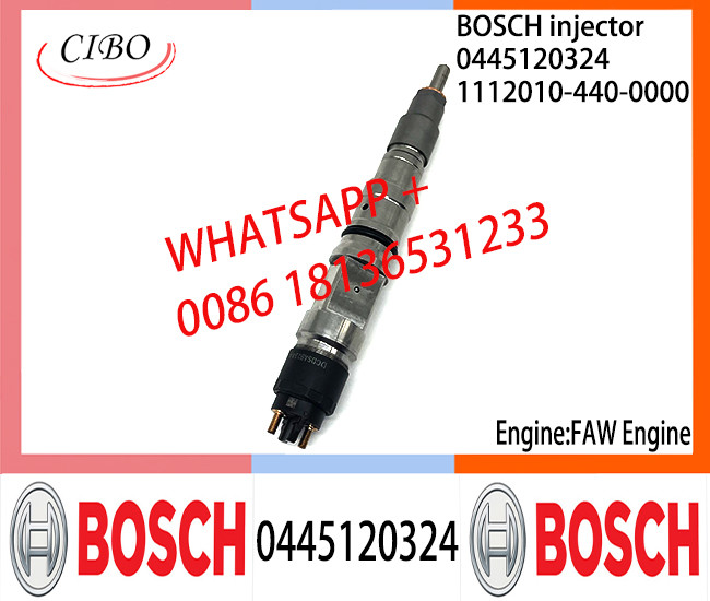 BOSCH 0445120324 Neutral Diesel Fuel Injector Assembly 0445120324 1112010-440-0000 For FAW Engine