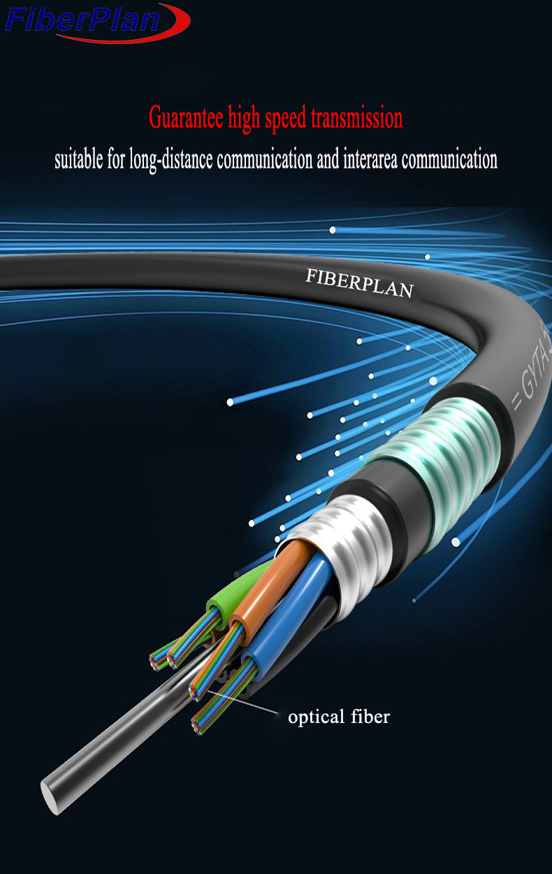 Double Armored Double Sheathed Stranded Outdoor Optical Cable GYTA53