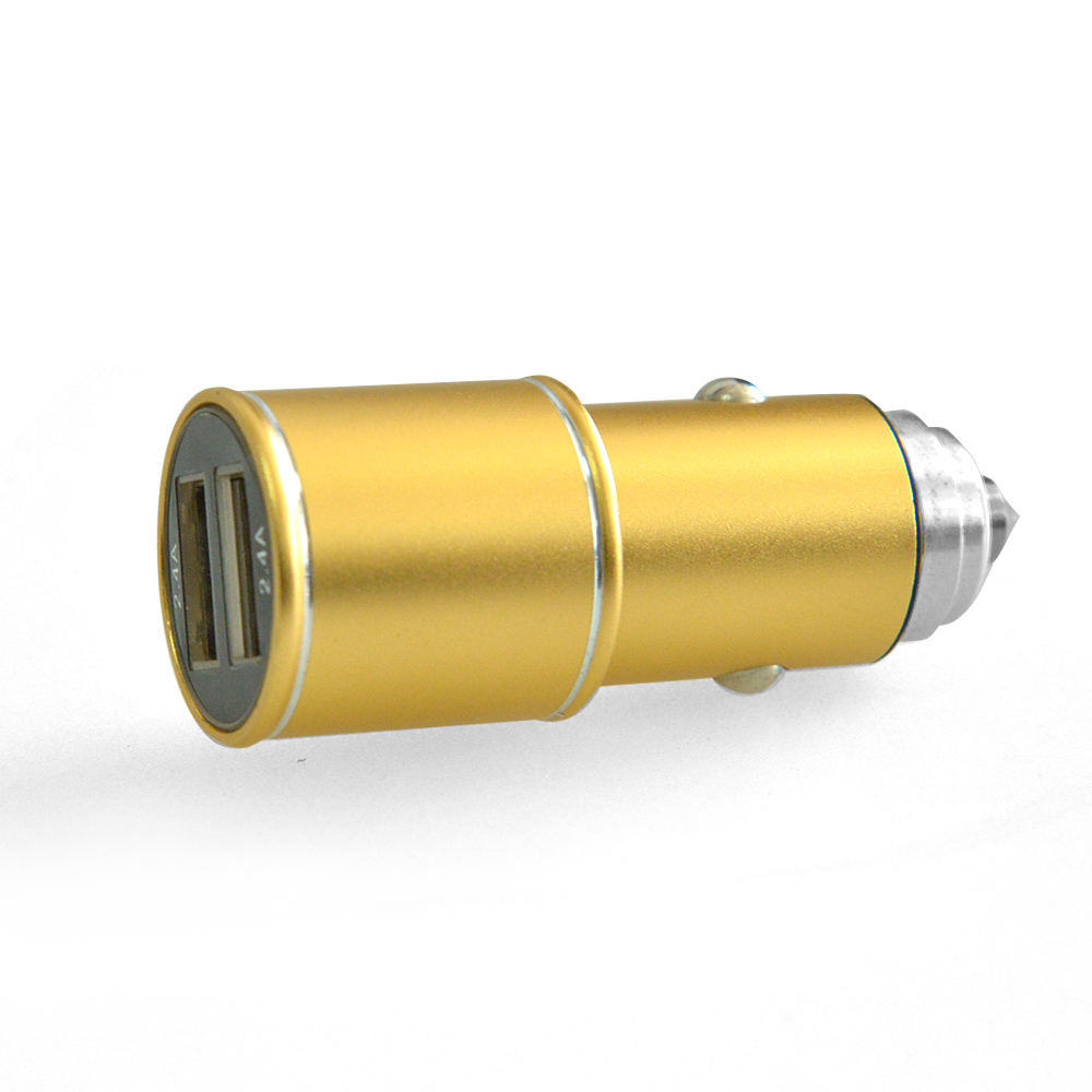 Multi-Color USB Connector Survival Emergency Car Charger Multi-Tool Safety Hammer