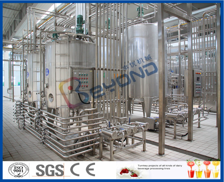 Full Auto CIP Cleaning Fruit Juice Manufacturing Plant With Fruit Juice Packaging Machine