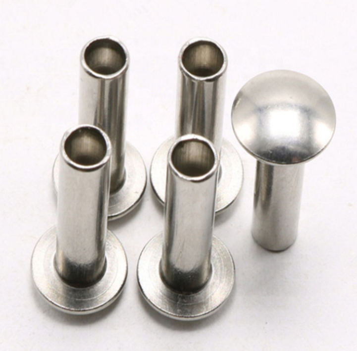 Custom Pan Head Semi Hollow Stainless Steel Rivet For Helmet