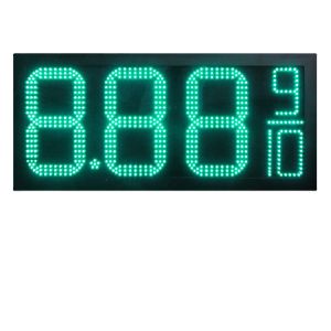  Fuel Station Pylon Sign LED Gas Display with Auto-Dimming Sensor and Photo Media Manufactures