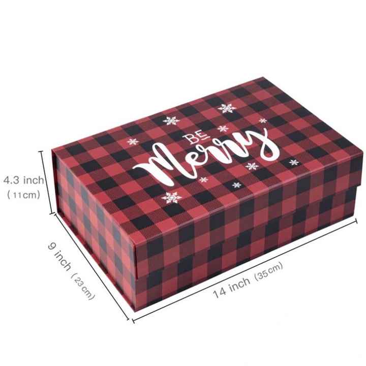 Custom Printing Luxury Rigid Folding Black Paper Packaging Magnet Closure Lid Cardboard Foldable Magnetic Gift Box with Logo