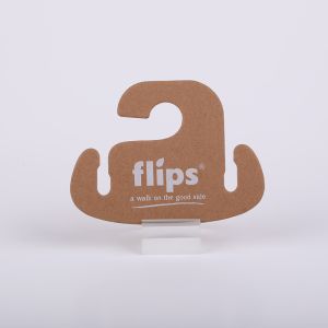 Custom Printing Cardboard Shoes Hangers Recycled Paper Material Eva Slipper