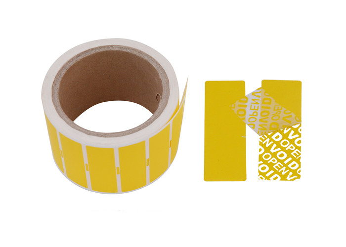 Customized Tamper Evident Blank Security Labels Stickers Non Residue