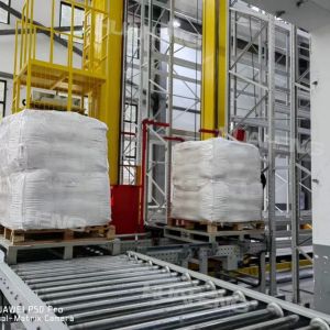 Accuracy 1mm Pallet Stacker Auto Electric Warehouse Automated Stacker Crane