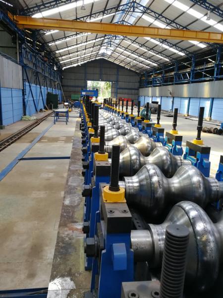 Heavy Large Culvert Steel Roller Forming Machine , Corrugated Sheet Making
