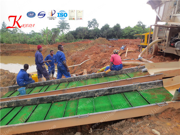 Alluvial 200t/hr 55kw Gold Trommel Wash Plant Portable Gold Mining Machine