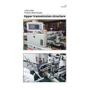 Box Unfolded Widest Max Size 1 105cm 6 Corners Folder Gluer Machine for 1100