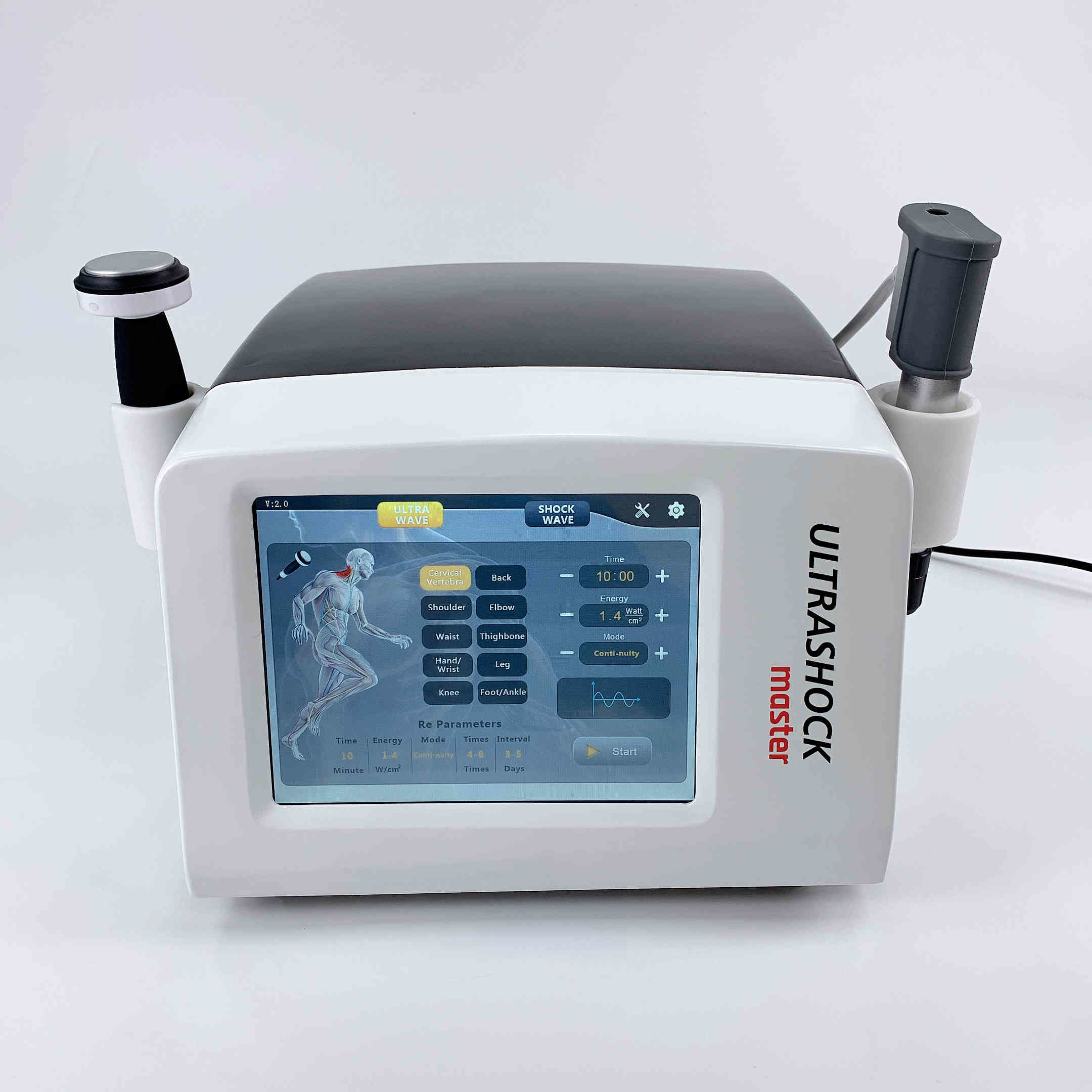 Skin Tightening Shockwave Ultrasound Therapy Machine For Rehabilitation