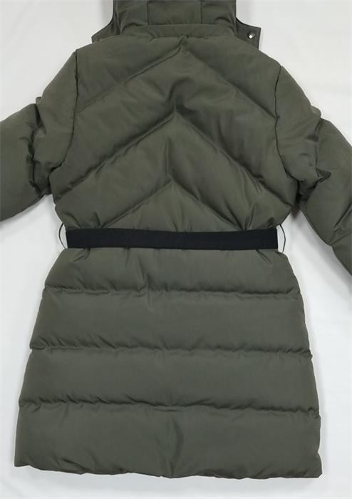 Women'S Black Long Puffer Jacket With Faux Fur Hood