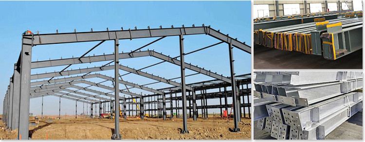 Prefab Industrial Buildings Steel Portal Frame Structure Prefabricated Warehouse
