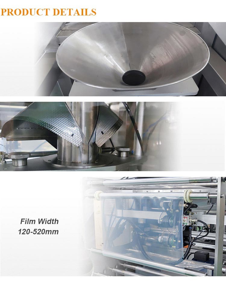 Multi Function Snacks Film Packing Machine SUS304 High Speed