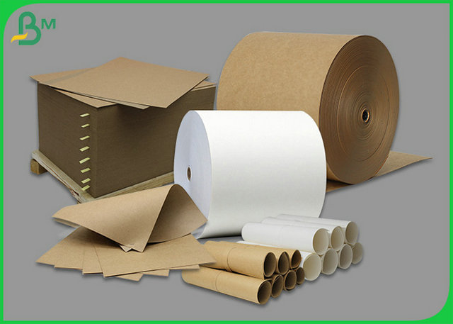 300gsm 350gsm 400gsm Foodgrade Kraft Liner Paper Sheet With 790mm 1500mm Width