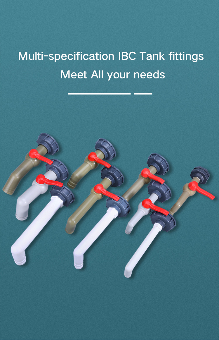 Easy-to- Farm Irrigation Plastic Valve for IBC Tank 1/2" 3/4" 1" Inch Manual Operation
