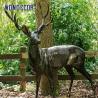 Buy cheap Outdoor garden decoration, life-size metal animal bronze deer statue from wholesalers