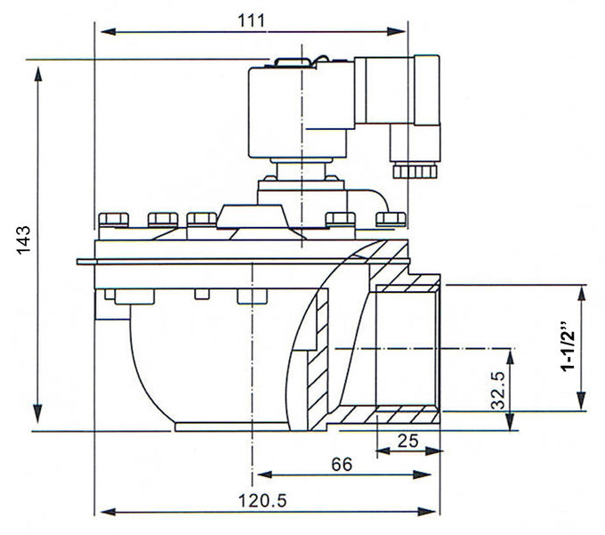 1.5'' CA35T Goyen Type Threaded Pulse Jet Valve For Dust Collector 1