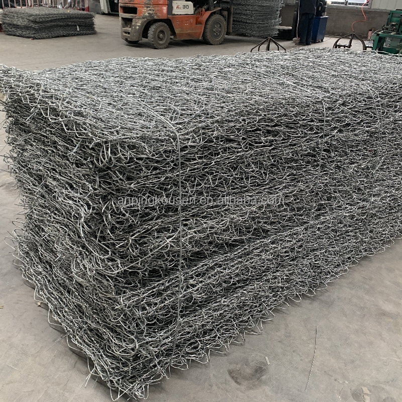 60x80mm Galvanized/PVC Coated Hexagonal Wire Netting Gabion Box for Your Sample Needs