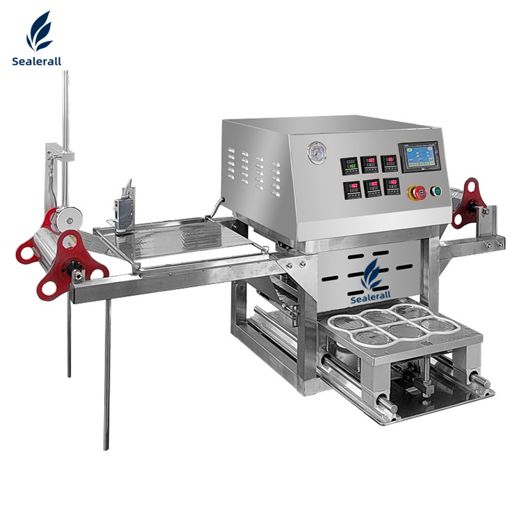 220V Stainless Steel Bowl Tray Sealer Fully Automatic Sealing Machine