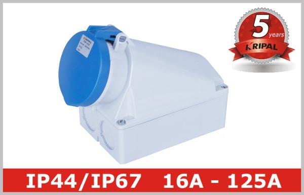 Wall Mounted Electrical Industrial Power Socket 16A 32A 63A 125A