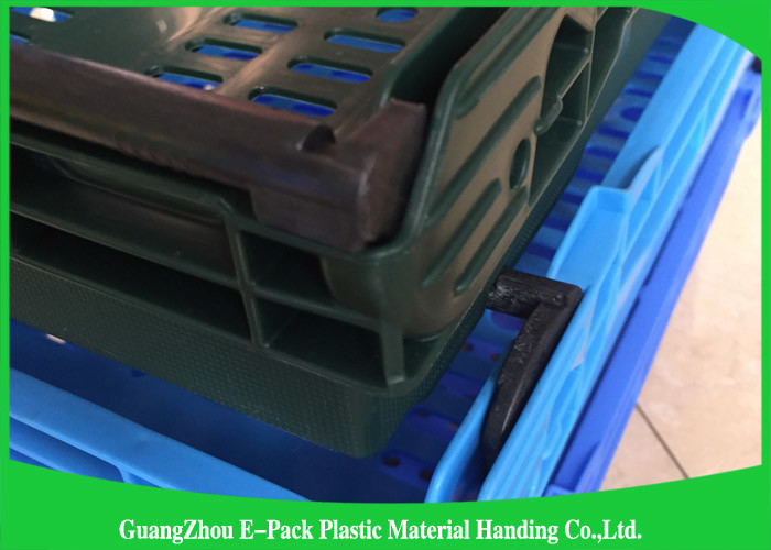 Customzized Mesh Plastic Food Crates with Ergonomic handles or handgrips